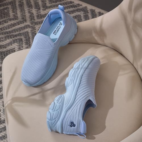 Campus Women's Spero L.Sky/Navy Walking Shoes - 6UK/India 1 Pair