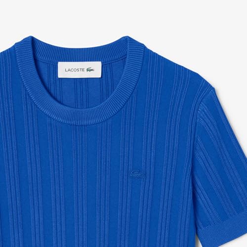 Lacoste Short Sleeved Rib Knit Sweater