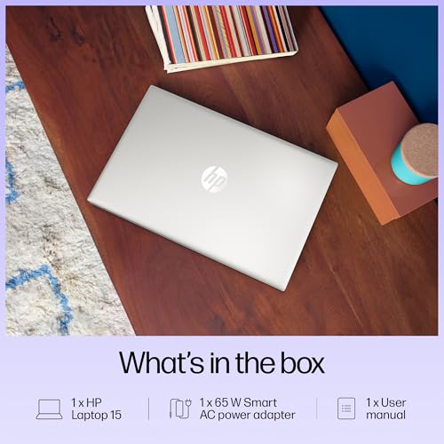 HP 15, 13th Gen Intel Core i3-1315U, (8GB DDR4,512GB SSD) Anti-Glare, Micro-Edge, FHD,15.6''/39.6cm, Win11,M365 Basic(1yr),Office24, Silver,1.59kg, fd0572TU, FHD Camera w/Shutter