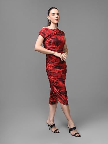 Kazo Opera Midi Dress (Red_M)