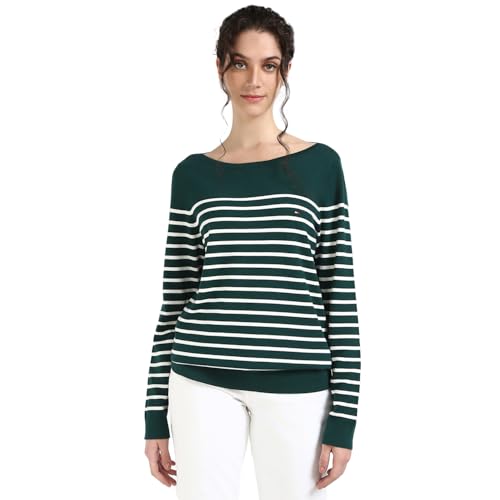 Tommy Hilfiger Womens Green Color Sweater (XS)