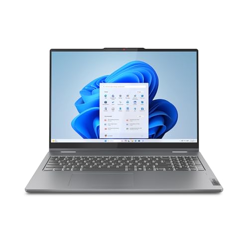 IdeaPad 5 2-in-1-2024 - Professional Laptop - Fingerprint Sensor - 16" WUXGA IPS Display - 16GB Memory - 512GB SSD Storage - AMD Ryzen™ 7 8845HS - Windows 11 Home -Luna Grey