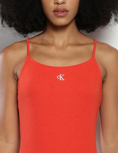 Calvin Klein Womens Red Color Dress (S)