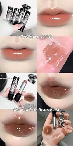 Cappuvini Retro Sweet And Cool Solid Lip Gloss | Smudge-Proof Color Lock Technology | Crystal Glossy Wet Look Lips | Comfortable Wear No Dryness | Curated Seasonal Color Options | Natural Pink Nude Brown | Instant Volume Plumping Effect | Affordable Luxur