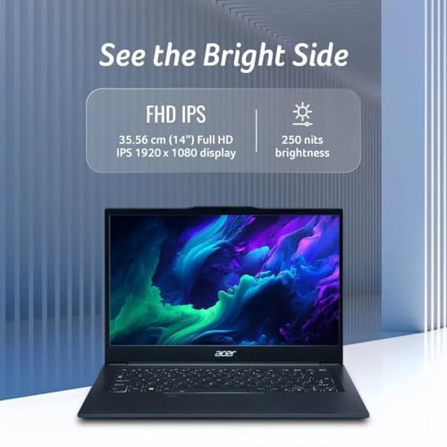 acer TravelLite Smart FHD TL04-51M Laptop, Intel Core i5 1334u 13th Gen 8 Core with 8GB Ram / 512GB NVMe SSD/Intel Iris Xe Graphics/Windows 11/14 Inch / 3 Year Brand Warranty