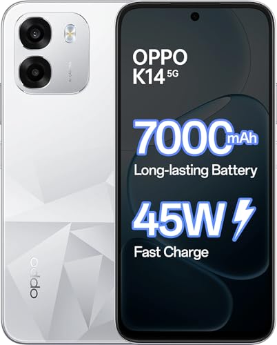 OPPO K14 5G (Prism White, 256 GB) (8 GB RAM)