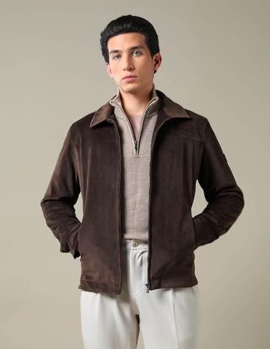 Arrow Men's A-Line Coat (ARAIJK4511_Brown