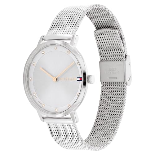 Tommy Hilfiger Analog Grey Dial Stainless Steel Strap Watch for Women