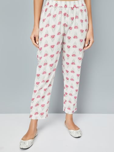 Max Women's Cotton Kurta Set (CTKST54064_Off White