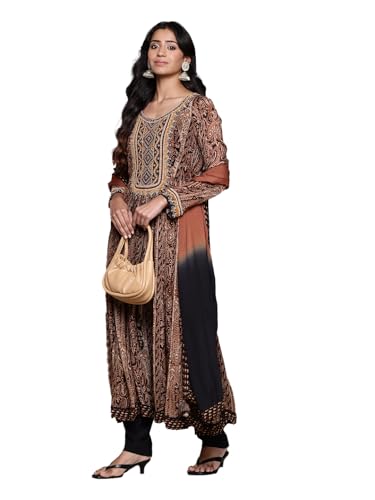 Blue Meraki Border Kurta With Churidar And Dupatta