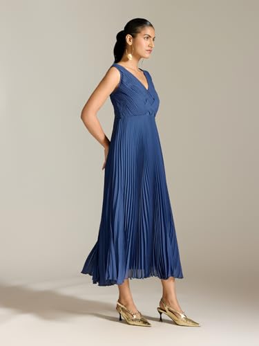 Label RITU KUMAR Navy Elly Long Dress