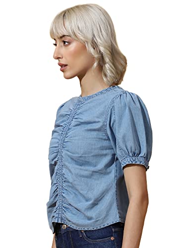 ONLY Regular Fit Top (15314207_Light Blue Denim_42)