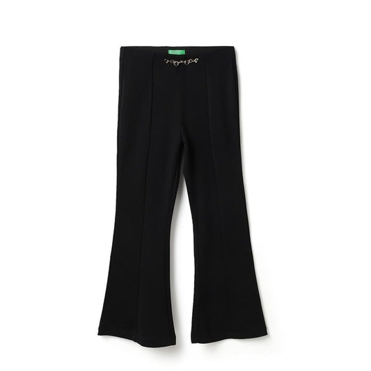 United Colors of Benetton Solid Regular Fit Gold Buckle Pants