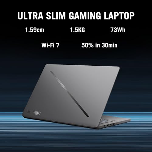 ASUS ROG Zephyrus G14,AMD Ryzen AI 9 HX 370 Gaming Laptop(RTX 5070 Ti -12GB/110W TGP/32GB/2TB/3K OLED/14/120Hz/Windows 11/M365 Basic (1Year)*/Office Home 2024/Eclipse Gray/1.57 Kg) GA403WR-QS123WS