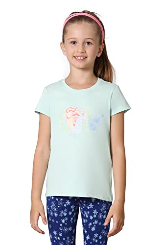 Van Heusen Girls T-Shirt - 100% Cotton - Ultra Soft, Round Neck, Short Sleeve_56405_ICY Morn_11-12 Years