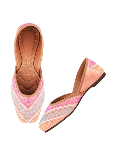 SilverArrow Women's Ember Glow Jutti Pink 5 UK
