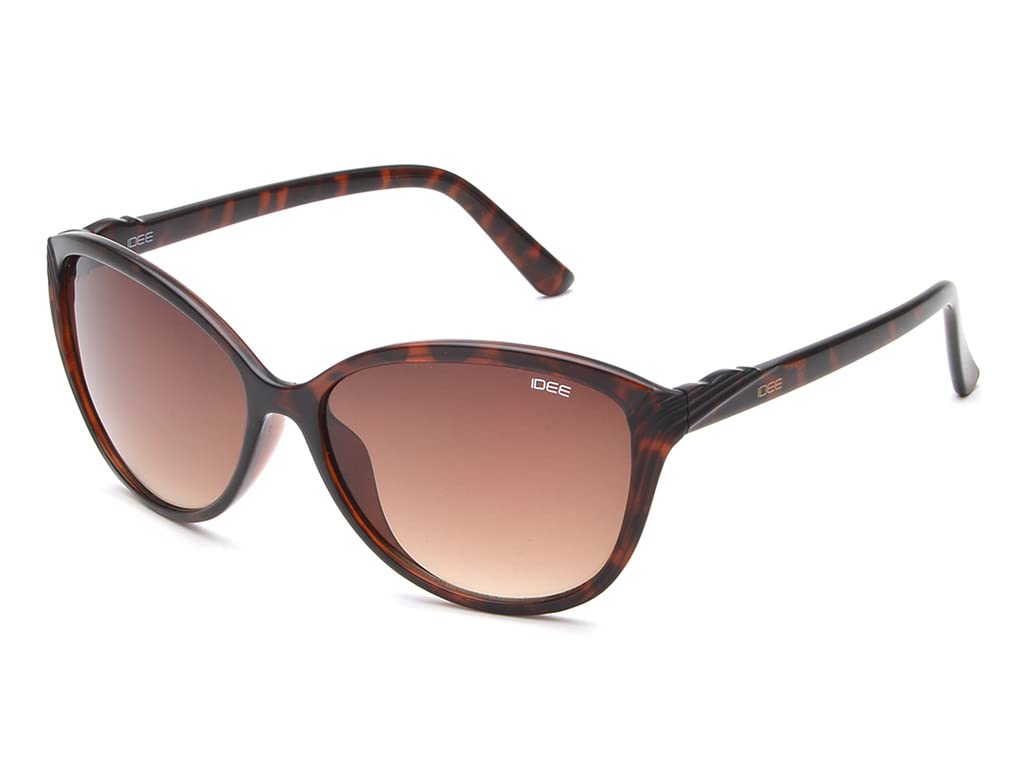IDEE Gradient Butterfly Women's Sunglasses - (IDS2542C5SG|57|Brown Color Lens)
