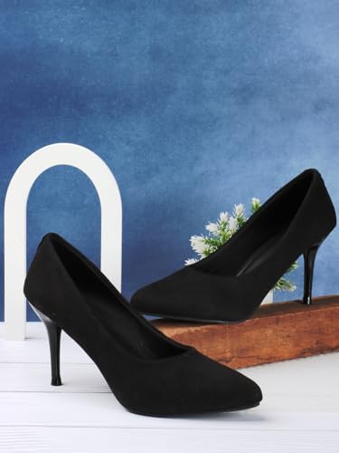 ELLE Women Pump Shoes, Colour-Black, UK-5
