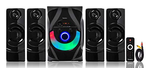 TRONICA BT555 4.1 Home Theater System with Bluetooth/FM/USB/Aux/TV Support & Remote Control Home Dj Night, Extra Base Wireless Amplifier, Bluetooth Multimedia Speaker (6inches Woofer 90W Output)