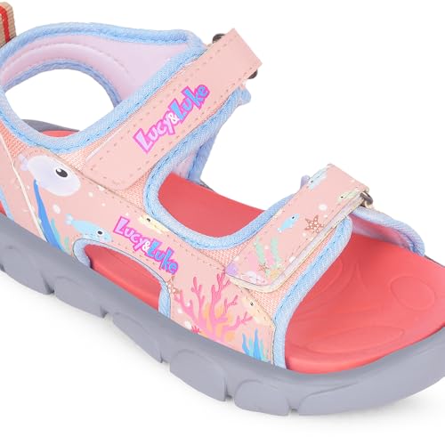 Liberty Lucy & Luke HOPNPLAY-E Pink Casual Sandal for Kids - 13C