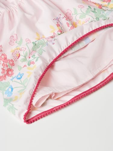 Max Girls Floral Print Dress(Pink_6-8 Y)