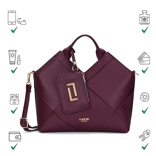 Lavie Luxe Women's Crossway26 Medium Satchel Handbag | Satchel Bag for Work | Ladies Purse | Stylish Shoulder Bag | Gift For Women