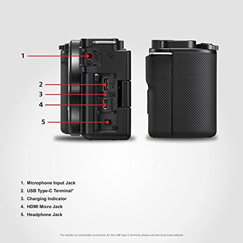 Sony Alpha ZV-E10 24.2 Mega Pixel Interchangeable-Lens Mirrorless vlog Camera, Made for Creators | APS-C Sensor |Advanced Autofocus | Clear Audio & 4K Movie Recording (Body Only) – Black