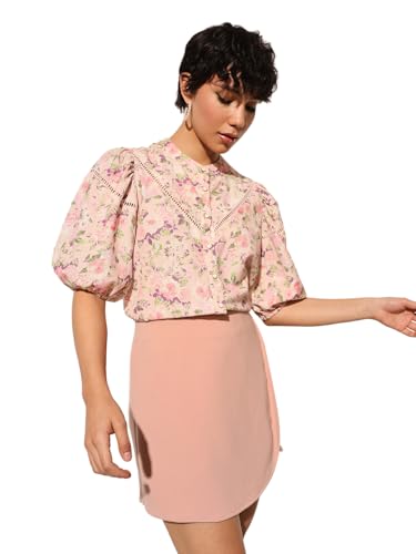 ONLY Women's Regular Fit Pink Top