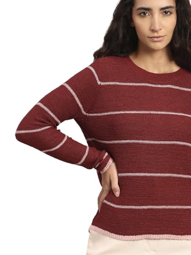 VERO MODA Women's Acrylic Round Neck Sweater
