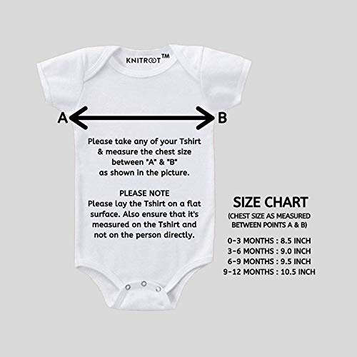 KNITROOT Mom Family Special Onesies, Unisex Baby Kids 100% Cotton Envelope Neck Half Sleeve White Romper, Bodysuit, Sleepsuit, Mommy's Little Night Owl, 6-9 Months, Infant Cloths for Boys & Girls
