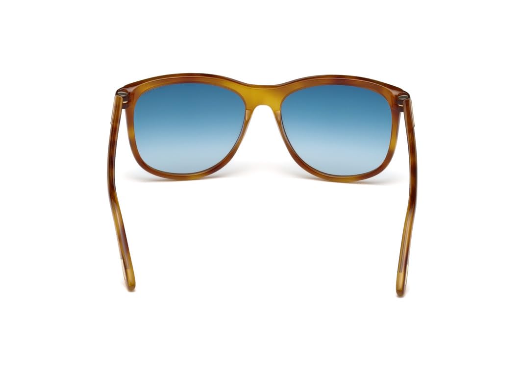 Tom Ford UV Protected Brown Square Full Rim Sunglasses for Men - FT0567 56 53X