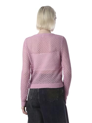 ONLY Women's Self Design Regular Fit Pink Top