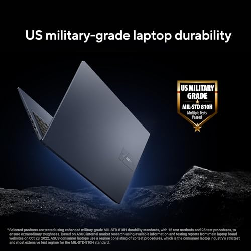 ASUS Vivobook 15 (2026),AMD Ryzen 5 150,Fingerprint Sensor,16GB RAM, 512GB SSD,FHD, 15.6", (39.6 cm),Windows 11,M365 Basic(1 Year)* Office 2024,Quiet Blue,1.70 kg,M1502NAQ-BQ118WS,Thin & Light Laptop