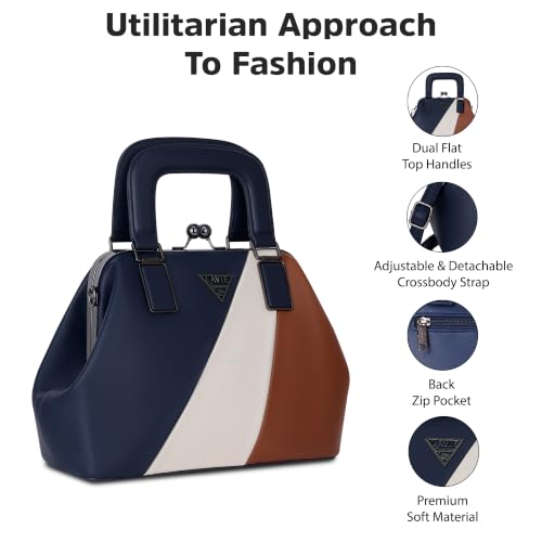 Lavie Signature Women's Macon Frame Satchel Bag | Satchel Handbag for Work | Ladies Purse | Stylish Shoulder Bag | Gift for Women