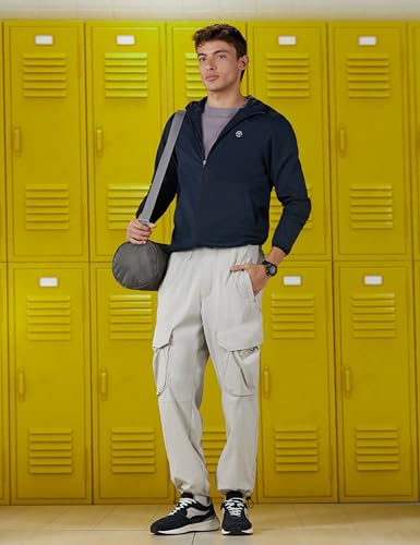 Men Navy Textured Casual Jacket
