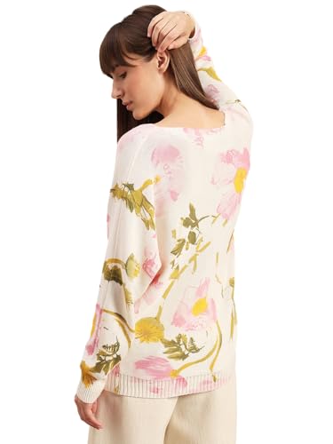 VERO MODA Women's Regular Fit White Sweater