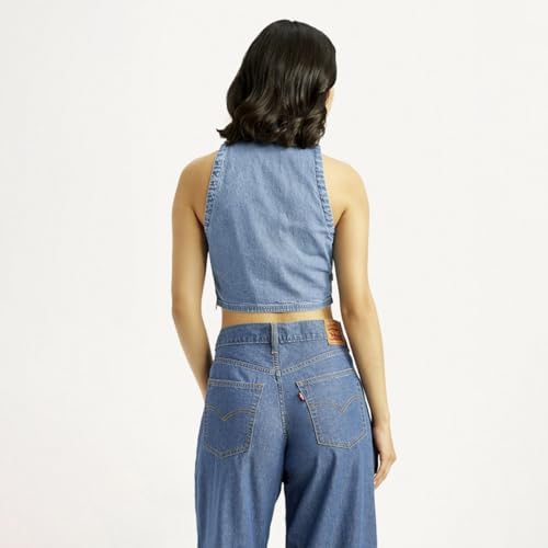 Levi's Women's Solid Shirt Collar Top