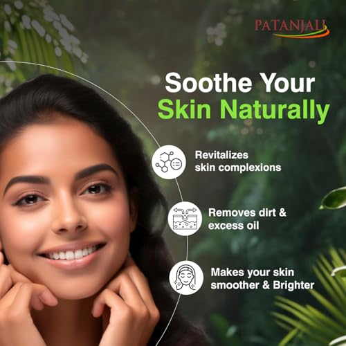 Patanjali Saundarya Face Wash, for Clean and Fresh Skin with Natural Ingredients for Daily Use 100g (Pack of 4)
