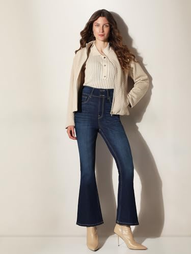 VERO MODA Women's Bootcut Dark Blue Jeans