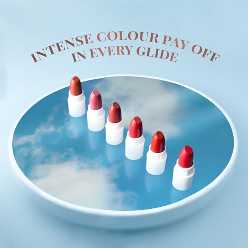 Just Herbs Ayurvedic Creamy Matte Micro Mini Lipstick Kit Lip Hydrating & Moisturizing, Lipsticks for Women Suitable All Indian Tones (Pack of 16)