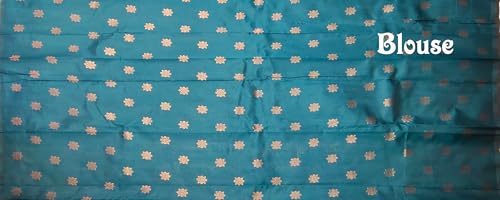 SREE KUMARAN Women's Kanchipuram Kubera Silk Pure Pattu Sarees With Blouse (VSK296-5)