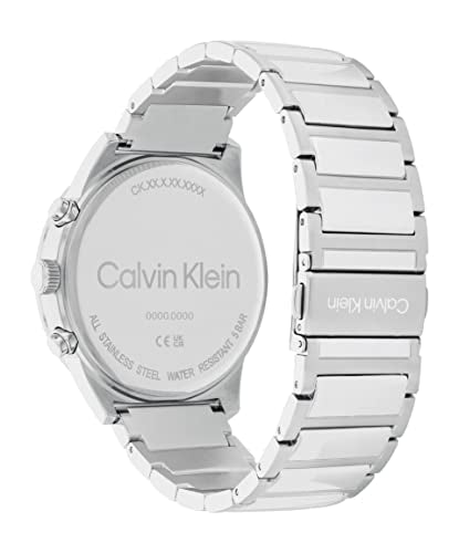 Calvin Klein Ck Impressive Qtz Multifunction Blue Round Dial Men's Watch|Stainless Steel Material|Multi Color Band - 25200293