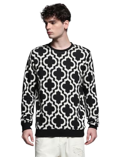 Jack & Jones Men's Regular Fit Black Sweater