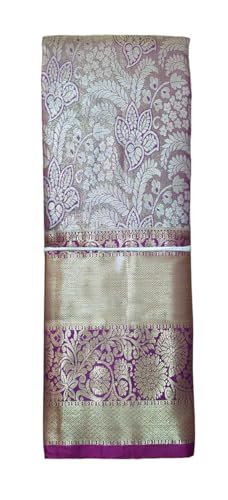 VFCollections Women's Kanchipuram Silk Pure Pattu Sarees With Blouse (VFC245-9)