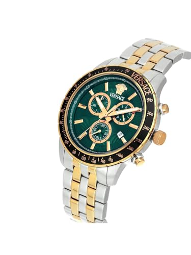 Versace Sport Chrono - VEZCA 44 mm Green Dial Men Wrist Watch - VEZCA0524