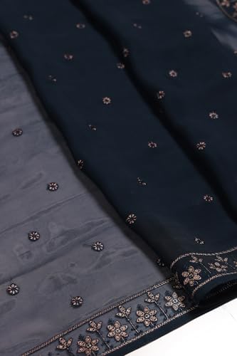 Soch Women's Organza Salwar Suit Set (OWA5CD22375_Blue