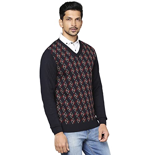 Raymond Dark Blue Sweater (Size: 46)-RMWX01106-B8