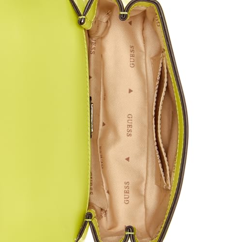 GUESS Women's Lime Solid Mini Crossbody Bag| Ladies Purse Handbags | Gift For Ladies