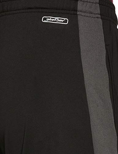 Van Heusen Performance Men Knit Shorts - Polyester Spandex - Swift Dry, High Stretch, Mesh Panel_51003_Black_S