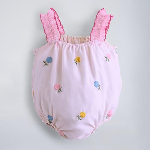 Hopscotch Floral Applique Onesie with Headband (12-18 Months)